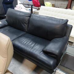 美品 激安 IDC大塚家具 本革3Pソファ 49,500円‼️早い者勝ち‼️の画像