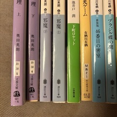 宮部みゆき　奥田英郎　有栖川有栖　折原一　天童荒太　文庫の画像