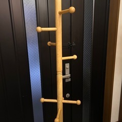 ポールハンガー 木製 玄関や子供部屋にの画像