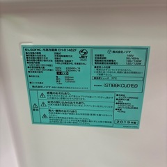☆ドリーム荒牧店☆ジモティー割引有☆エルソニック/2ドア冷蔵庫/EH-R1482F/148L/2019年製の画像