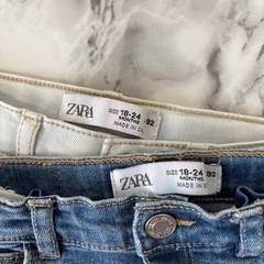 ZARA デニムパンツ 18-24ヶ月 2枚セット［92㎝］の画像