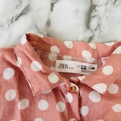 H&M & ZARA BABY シャツとワンピースセット 80㎝の画像