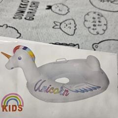 ユニコーン浮き輪足いれ　新品ですの画像