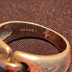 【鑑定済】HERMES エルメス ヴィンテージ リング　指輪の画像