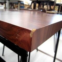 2人用 ダイニングセット テーブル幅約110cm 木目調 ブラウン系 家具 食卓セット 椅子×2脚 2P  札幌市 中央区 南12条の画像
