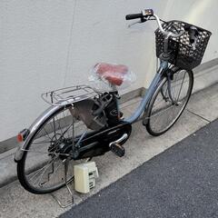 パナソニック♪電動アシスト自転車♪ブルーグレー♪8Ah♪3点灯♪2倍モデル♪です。の画像