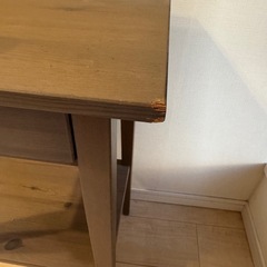 【お取引中】IKEA サイドテーブル　HEMNES(ヘムネス) ブラウン の画像