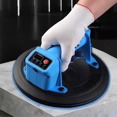 新品未使用品！サクションカップ 電動バキュームリフター 超強力 真空サクションカップ 真空圧自動検知維持 充電式 耐荷重250kg 大直径21cm LED ディスプレー圧力計付き タイル張り機 木材 石材 ガラス パネル材運搬用の画像