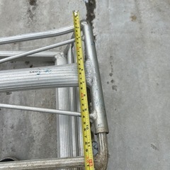 園芸用はしご、長さ約3400mm、上部長さ340mm、下部長さ1350mm、10段、アルミ製千葉県柏市から
の画像