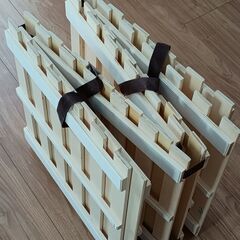 値下げ! すのこベッド・シングル・折りたたみ可能の画像