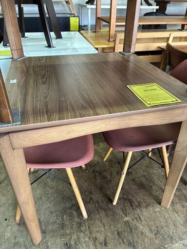 【ジャングルジャングル深井店】★コタツダイニングセット2人用 コード付 木目調 コタツ テーブル イス 家具 堺市（中区 堺区 東区 西区 南区 北区）和泉市 河内長野市 富田林市 松原市 狭山市 深井 【FU2598】