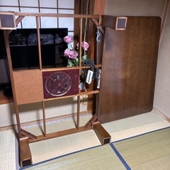 こたつテーブル 羽毛布団つき 稼動品の画像