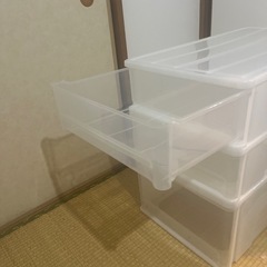ニトリ  押入れケース セレスFD S2つ　ワイド深型Ｌの画像