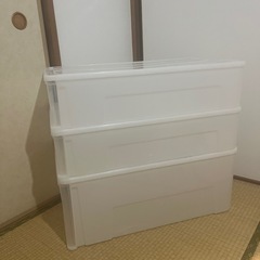 ニトリ  押入れケース セレスFD S2つ　ワイド深型Ｌの画像