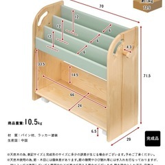 wakuwakuランド　絵本棚
の画像