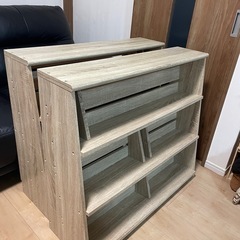 ２個セット本棚の画像