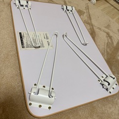 【美品・使用1回のみ】コーナン 折りたたみミニテーブル（鏡面テーブル6040）の画像