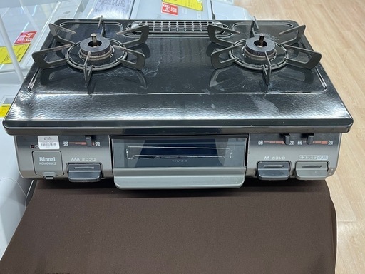 【ジャングルジャングル岸和田和泉インター店】リンナイ ガステーブル KGM64BK2 2019年製 プロパンガス用 LPガス用 Rin