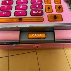 just like home レジスター おもちゃ ピンク おままごとセットの画像