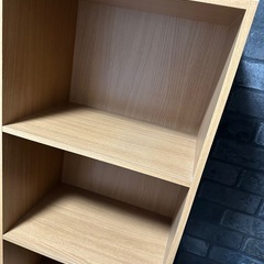 【引き渡し中】 カラーボックス(富士貿易hp943)×2台の画像