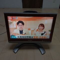 SHARP AQUOS 液晶テレビ 16インチ(B-CASカードなし)の画像