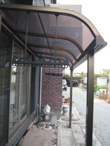 テラス　アルミ製ブロンズ　パネル　トステム