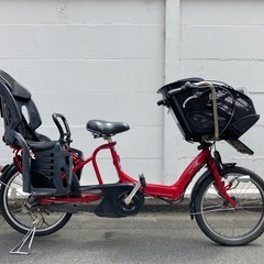 【電動自転車・要修理】ブリジストン アンジェリーノ 赤色 3人乗(ブリヂストン BRIGESTONE Angelino 3段ギア レッド RED)の画像
