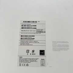 MacBook  Air M2チップの画像