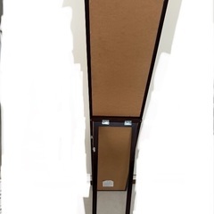 木製の全身鏡（ダークブラウン）の画像