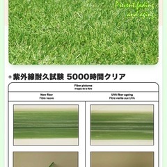 決まりました！人工芝　ロール 1m×3〜4m　芝丈30mmの画像