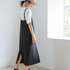 GLOBAL WORK スゴラクストレッチキャミワンピースの画像