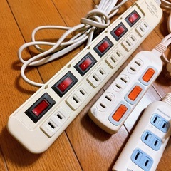 電源コード　延長コード　タコ足配線　３点セットの画像