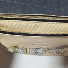 (新品)モフサンド  ダブルファスナーポーチ[濃青]の画像