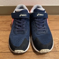 asicsスニーカー　20cm ネイビーピンクの画像