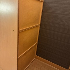 3段扉付きカラーボックスの画像