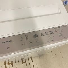  24901  一人暮らし洗濯機 Panasonic 2022年製 6.0kg ◆大阪市内・東大阪市他 6,000円以上ご購入で無料配達いたします！◆ ※高槻・枚方方面◆西宮・尼崎方面◆生駒方面　それぞれ条件付き無料配送あり！            の画像