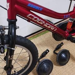 子供自転車１４インチ補助輪付きの画像