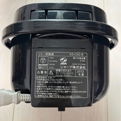 SHARP KS-C5G炊飯器の画像