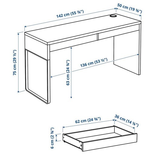 （お話中）IKEA デスク　机