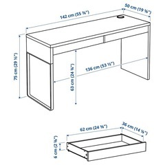 IKEA デスク　机の画像