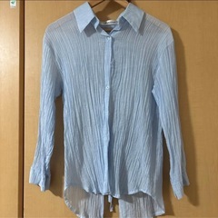 長袖 シャツ ブラウス 透け感 2着の画像