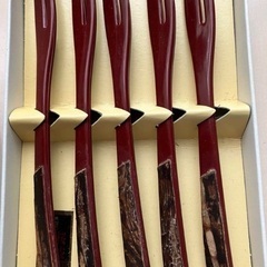 未使用品★ 桜皮細工　茶筒缶と和フォーク　の画像