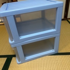 引き出し式収納ボックス2個の画像