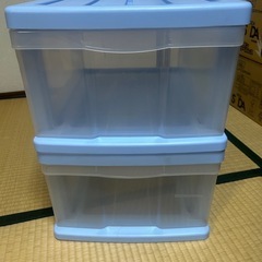 引き出し式収納ボックス2個の画像