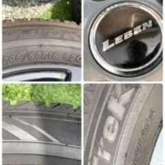 バリ山 205-60-16 レーベン16インチ国産スタッドレス 114.3ホイール付4本セットの画像
