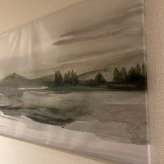 【ほぼ新品】IKEA 絵　BJÖRKSTA ビョルクスタ 140x56 cm 　の画像