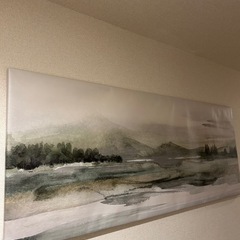 【ほぼ新品】IKEA 絵　BJÖRKSTA ビョルクスタ 140x56 cm 　の画像