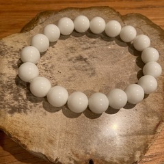 《希少品》天然石ホワイトオニキス　パワーストーンの画像