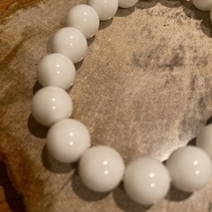 《希少品》天然石ホワイトオニキス　パワーストーンの画像