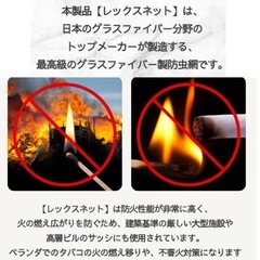 日東紡 レックスネット ロール 売りグレー 網戸 ネット 耐熱 防虫 換気 網 グラスファイバー ガラス繊維 サッシ DIY 蚊 交換 火事対策 張替え 取り付 簡単 虫除け 三協 アルミ LIXIL YKK プロ 業者 向け 5の画像